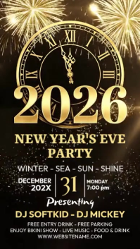 3d New Year’s Eve Instagram Story template