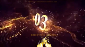 3d New Year Countdown Twitter Post template