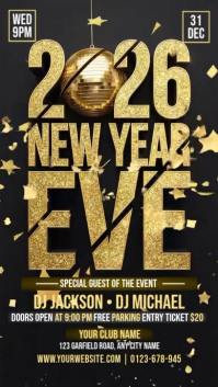 3d New Year Eve Instagram Story template