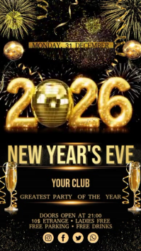 3d New Year Instagram Story template