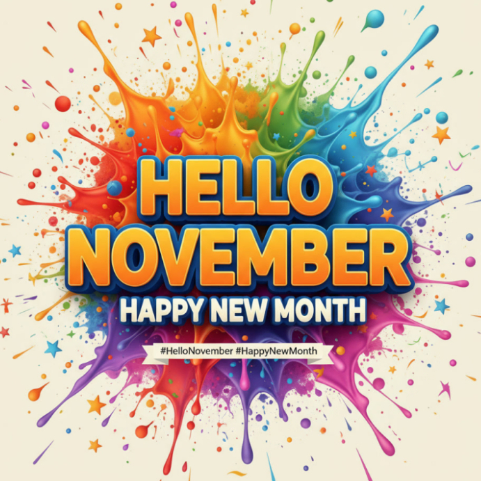 Hello November Celebration Template | PosterMyWall