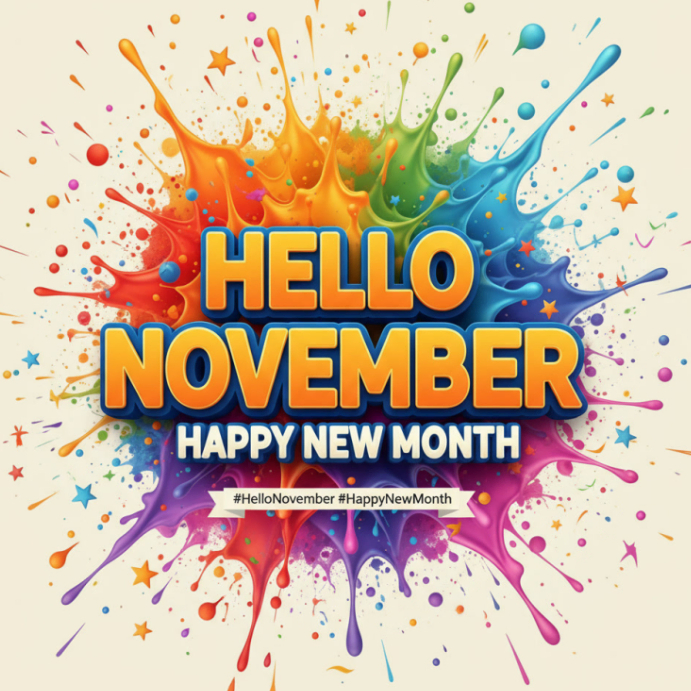 3d November Glow Template | PosterMyWall