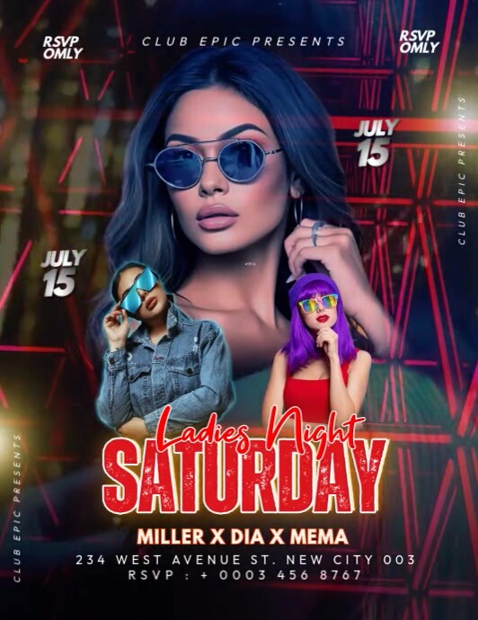 3d Party Template Video Flyer (us Letter) Iflaya (Incwadi ye-US)
