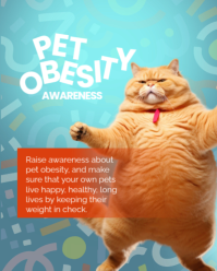 3d Pet Obesity Awareness Day Instagram Portrait template