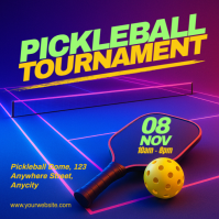 3d Pickleball Tournament Pos Instagram Instagram-Beitrag template