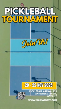 3d Pickleball Tournament Reel Instagram template