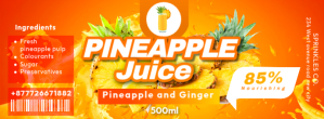 橙色 Juice Label Facebook Cover Photo Template