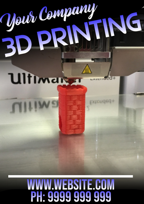 3D Printing Template PosterMyWall