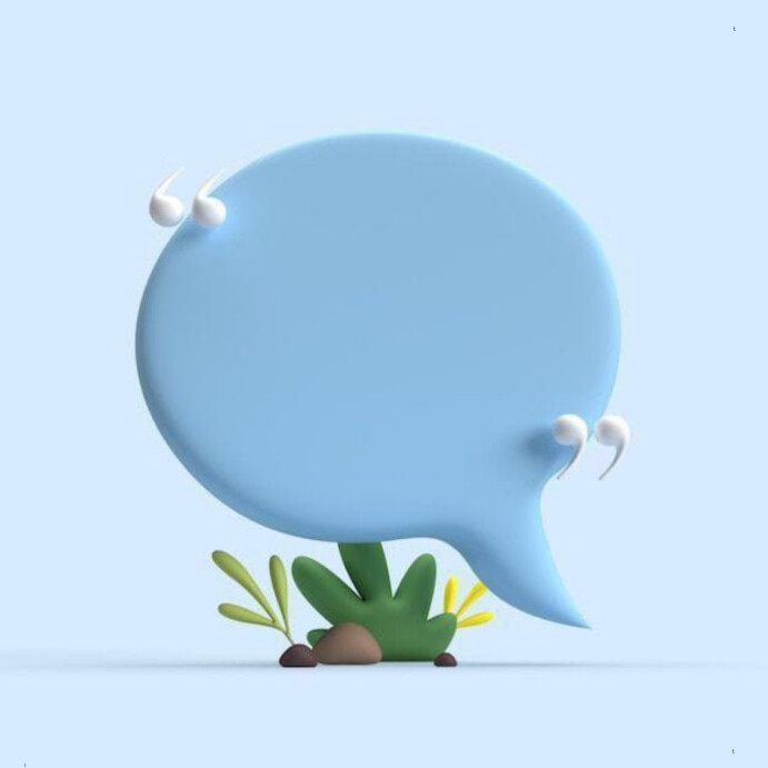 3d Quote Bubble Template | PosterMyWall