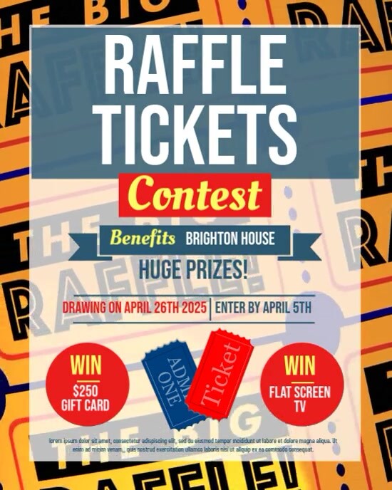 3d Raffle Draw 3d Raffle Contest Instagram Portrait Template | PosterMyWall