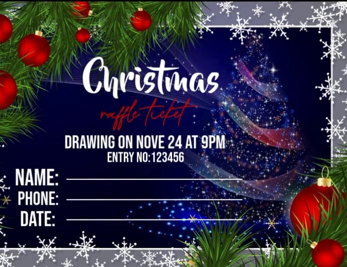 Christmas Raffle Images Blue 3d Raffle Ticket, Merry Christmas Flyer Design And Free Download Flyer ...
