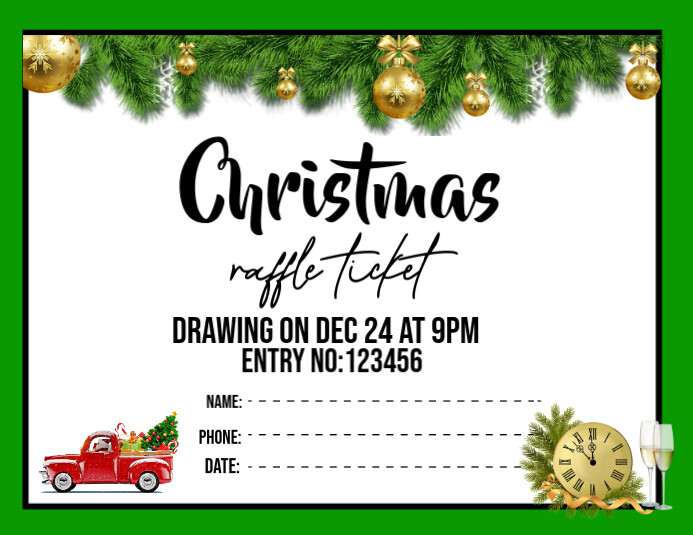 3d Raffle Tickets Flyer (us Letter) Template | PosterMyWall