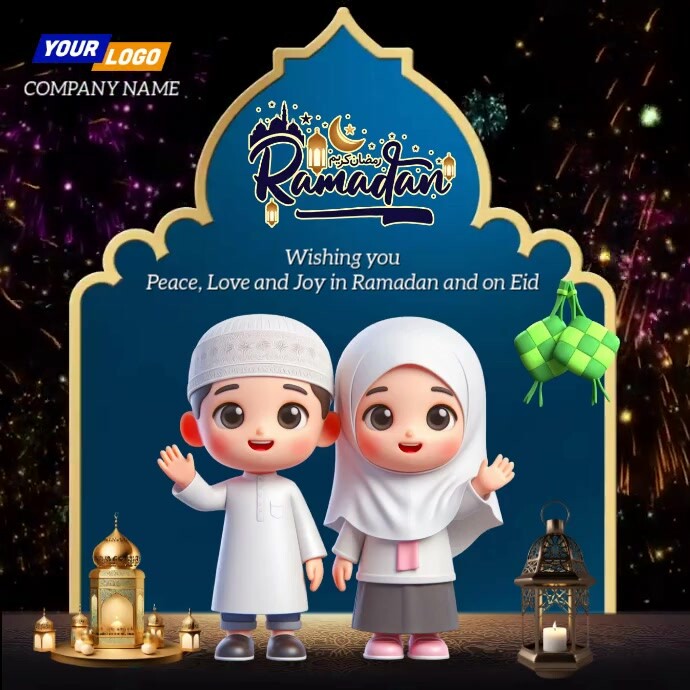 3D Ramadan Greeting Video Template | PosterMyWall