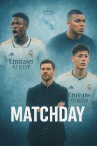 3d Real Madrid Matchday Glory  Poster template