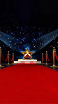 3d Red Carpet Award Ceremony Background  Facebook Story template
