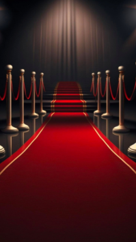 3d Red Carpet Elegance  Instagram Story template