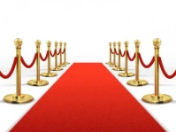 3d Red Carpet For Celebrity With Gold Rope Ba 庭院招牌 template