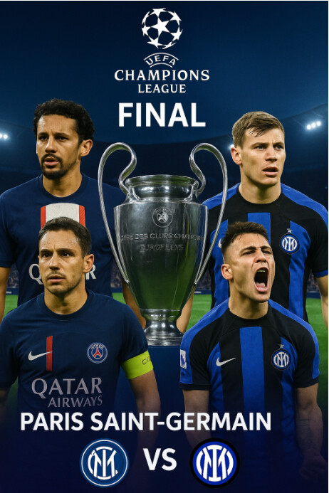 3d Road To Uefa Champions League Glory Poster Template | PosterMyWall