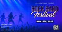 3d Rock Band Fest Sampul Acara Facebook Okładka wydarzenia na Facebooku template