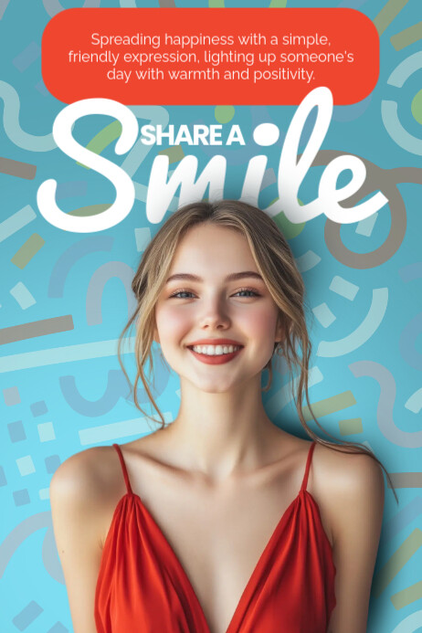 3d Share A Smile Poster Template | PosterMyWall