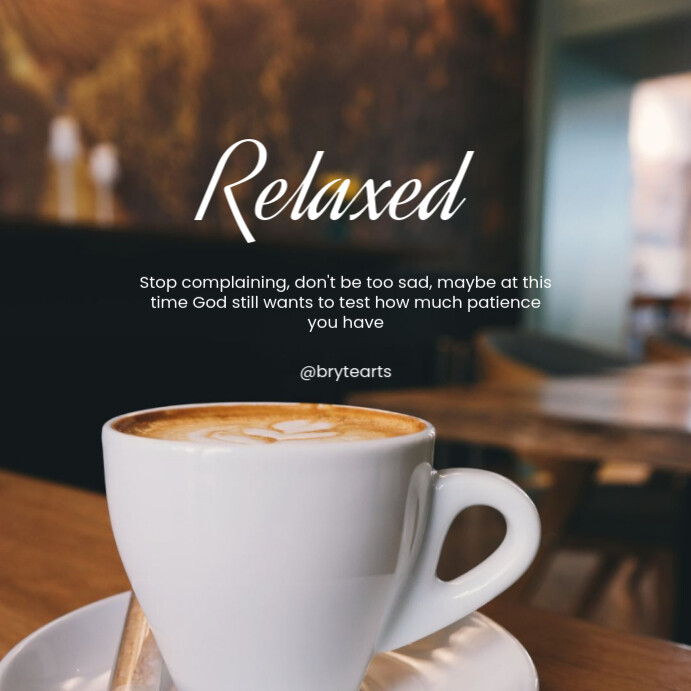 3d Simple Qoute Relaxed Instagram Post Template | PosterMyWall