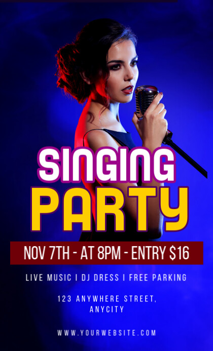 3d Singing Party Legal As Template | PosterMyWall