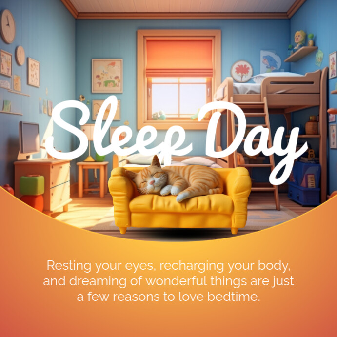 Copy of 3d Sleep Day Instagram Post | PosterMyWall