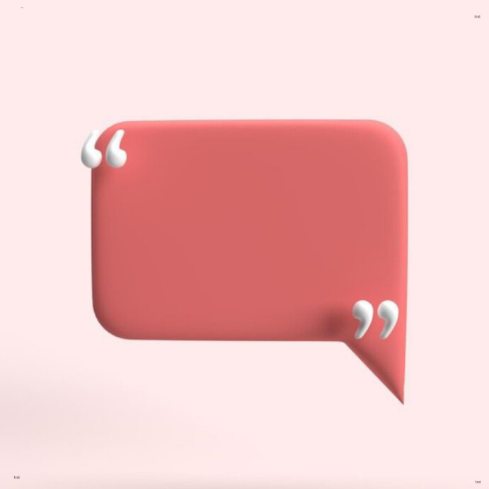 3d Speech Bubble Template Instagram Post
