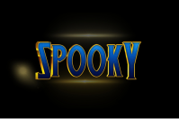 3D spooky text flyer template design Tatak