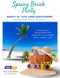 Spring Break Party Design Template | PosterMyWall