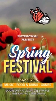 3d Spring Festival Tampilan Digital (9:16) template