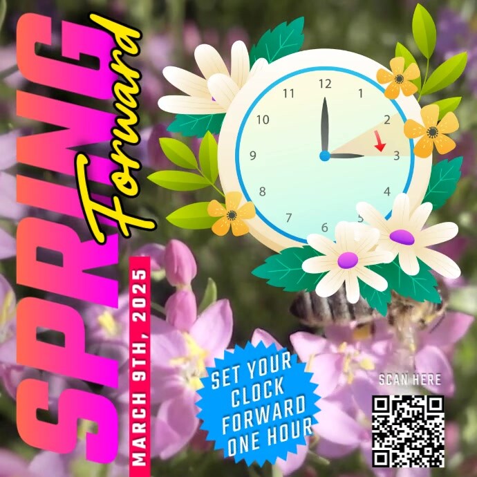 3d Spring Forward Pos Instagram Template | PosterMyWall