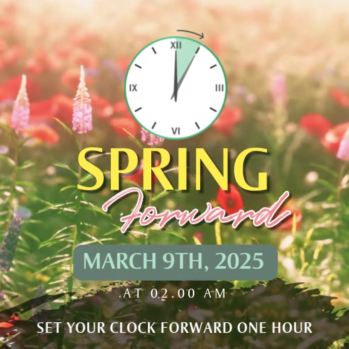 3d Spring Forward Pos Instagram Template | PosterMyWall