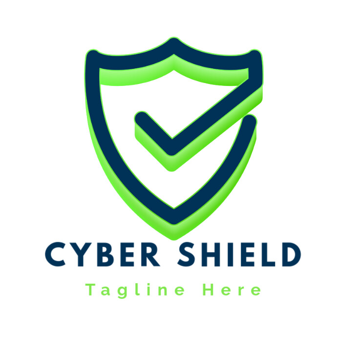 3d Style Barrier Shield Logo To Maximizing Your Digital Safety Logo template
