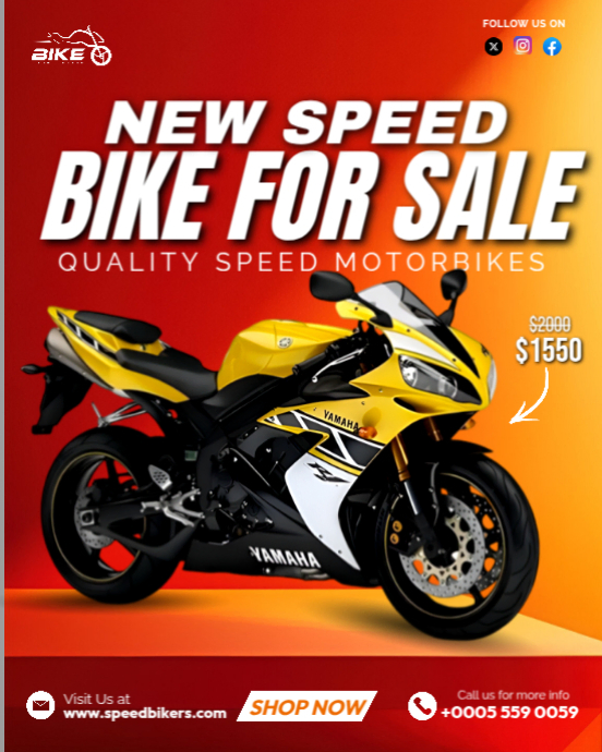 Plantilla de 3d Superbike Speed Racing Sport Bike Motorbike On Sale ...