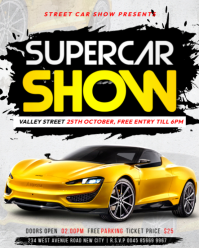 3d Supercar Show Luxury Exotic Car Exhibition Showcase Event Invitation Promotion Flyer Template Pos Instagram Portrait