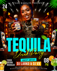3d Tequila Drink Tasting Night Themed Party Club Bar Music Disco Dj Don Julio Event Flyer Template I Instagram Portrait
