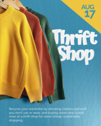 3d Thrift Shop Day Instagram Portrait template
