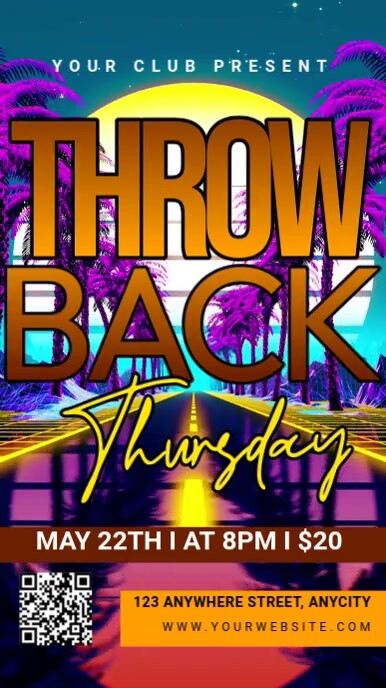 Copy of 3d Throw Back Thursday Reel Instagram | PosterMyWall