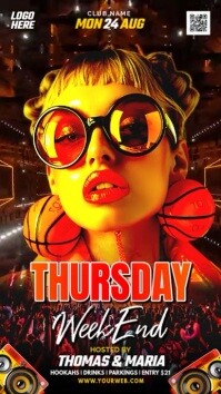 3d Thursday Weekend Party Instagram Reel template