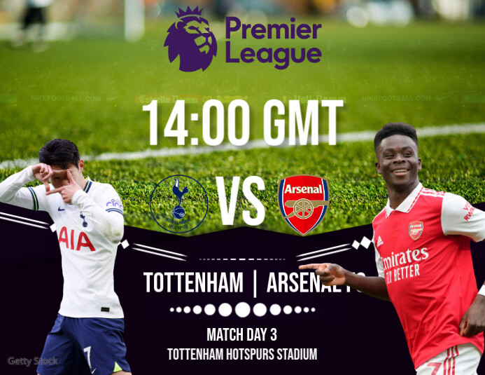3d Tottenham Vs Arsenal Flyer (us Letter) template