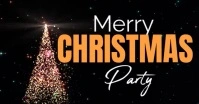 3d Xmas Party Facebook Event Cover Facebook-Veranstaltungscover template
