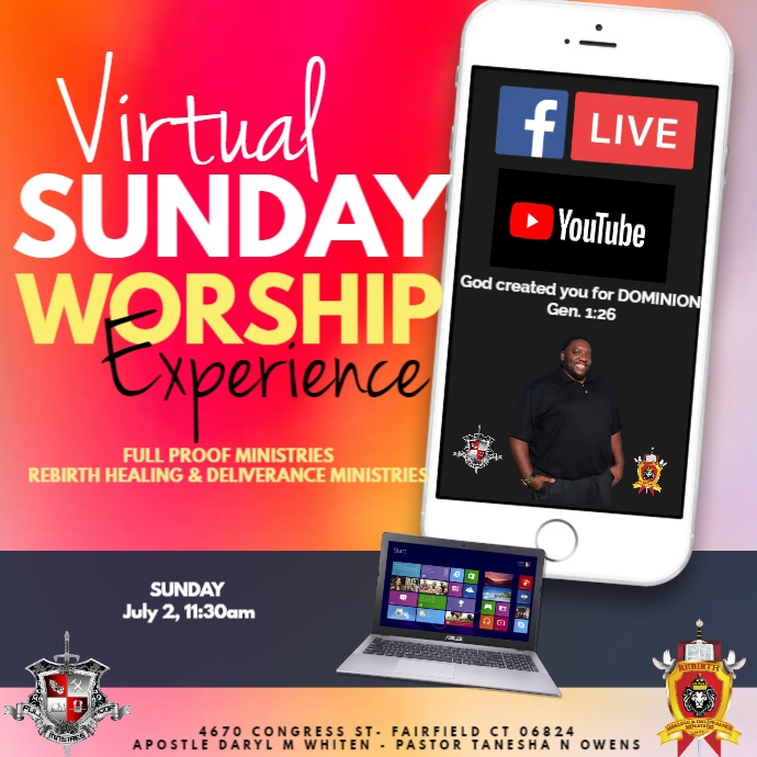 Copy of Virtual Church | PosterMyWall