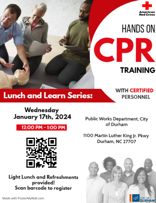 First aid and cpr training advertisement flye | PosterMyWall