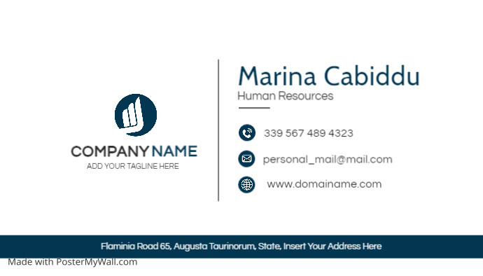 modern minimal blue and white geometric minim