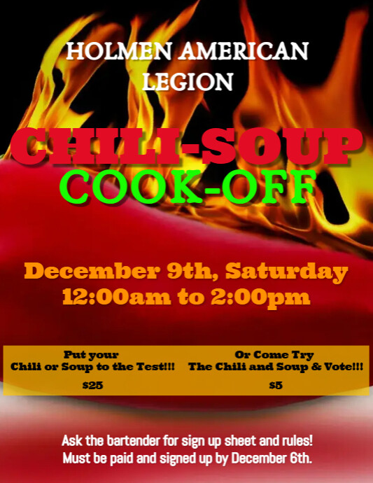 Chili Cook Off Fundraiser Event PosterMyWall