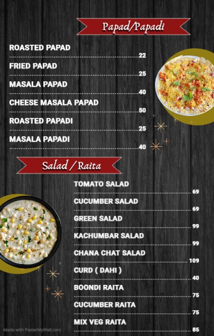 Copy of Copy of Copy of Menu | PosterMyWall
