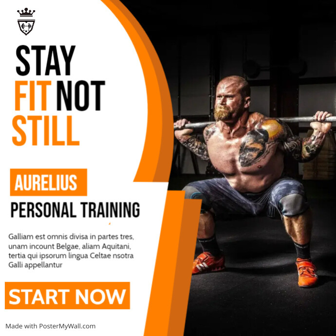 fitness personal trainer advertisement instag