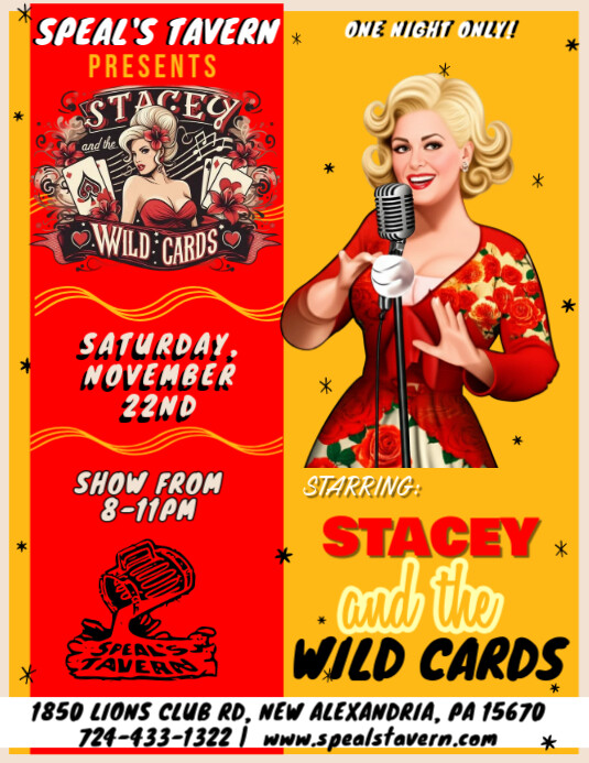 Stacey and the Wild Cards LIVE at Speal's