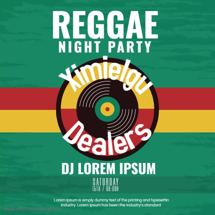 Reggae Night Party | PosterMyWall